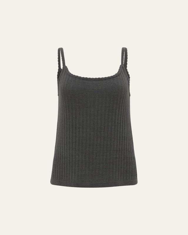 CozyChic Ultra Lite Ribbed Scoop-Neck Tank